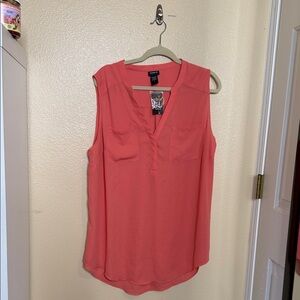 Express Sleeveless Pink Blouse